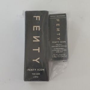 FENTY BEAUTY Icon Semi-Matte Lipstick Fill and case in Pose Queen